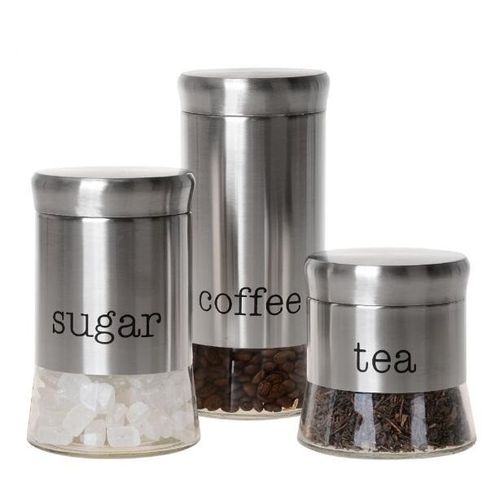 Bouteilles de stockage de Sucre, Café & thé Boîte de rangement de cuisine 3Pcs
 Fiche Technique et Prix au Maroc