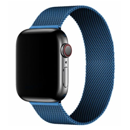 Bracelet Magnétique Bleu Boucle Milanaise pour apple watch en Metal Acier inoxydable de LUXE - 42mm
 Fiche Technique et Prix au Maroc