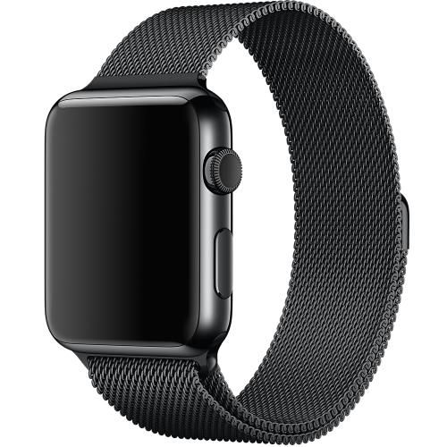 Bracelet Magnétique Noir Boucle Milanaise pour apple watch en Metal Acier inoxydable - 42mm
 Fiche Technique et Prix au Maroc