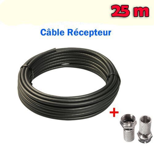 Câble signal parabole - récepteur - 25m
 Fiche Technique et Prix au Maroc