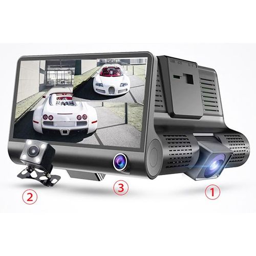 Caméra Rétroviseur 3 Cam Dashcam
 Fiche Technique et Prix au Maroc