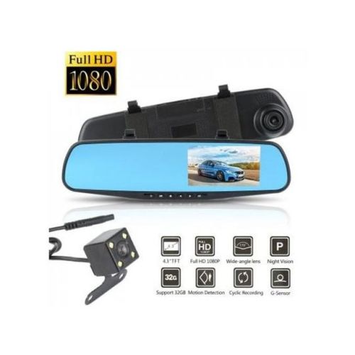 Camera de Voiture Dvr Retroviseur HD Embarquee Avant et Arriere Voiture
 Fiche Technique et Prix au Maroc