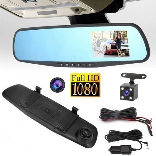 Camera d'enregistrement sur Rétroviseur de voiture + Caméra de recul - DVR Dashcam HD 1080P
 Fiche Technique et Prix au Maroc