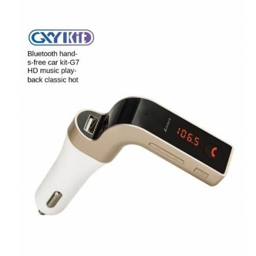 Car G7 Kit de Voiture Bluetooth 4en1 RDT Lecteur MP3 Transmetteur FM avec Micro
 Fiche Technique et Prix au Maroc