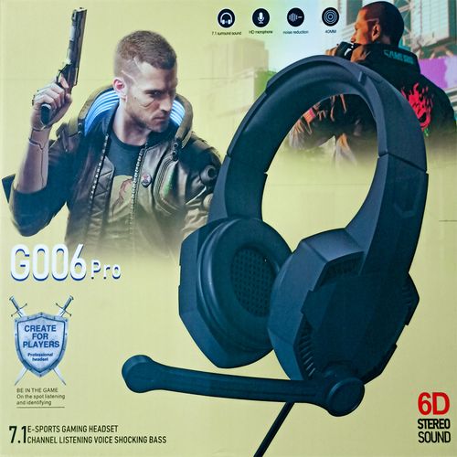 Casque Gamer Confort 7.1 Son Effet 6D Stereo Noise-reduction
 Fiche Technique et Prix au Maroc