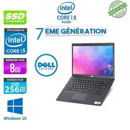 DELL PC PORTABLE Latitude 7280 i5- 7EME GENERATION 8Go 256Go SSD-REMIS A NEUF à prix pas cher Fiche Technique et Prix au Maroc