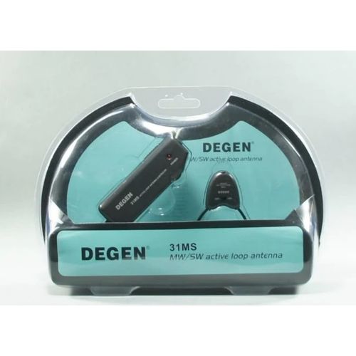 Degen Antenne d'intérieur à boucle souple ACTIVE DE31MS pour MW & SW
 Fiche Technique et Prix au Maroc