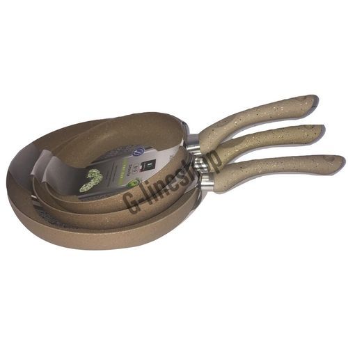 Delmonti Pack 3 Poêle En Granit anti adhésive  20cm,22cm et 26cm jaune
 Fiche Technique et Prix au Maroc