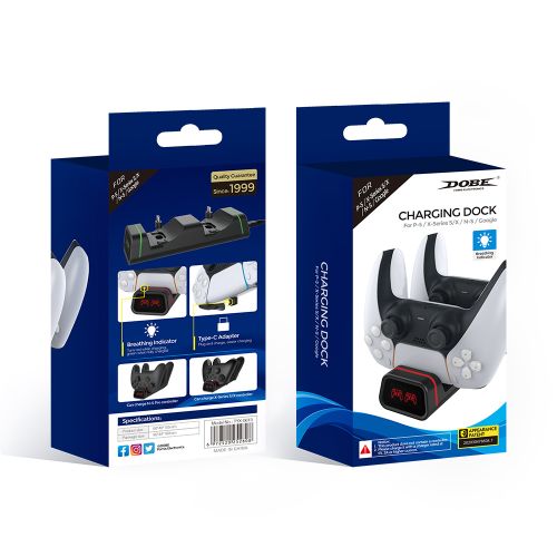 Dobe Station de charge Charging Dock Pour PS5, Xbox, Nintendo Switch Controller
 Fiche Technique et Prix au Maroc