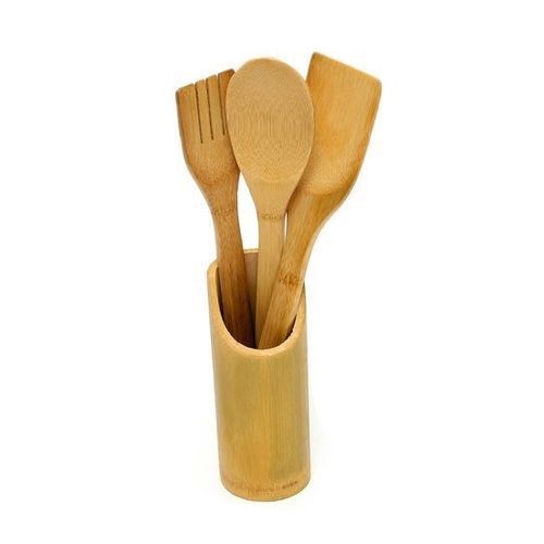 Ensemble Spatule de cuisine en bois antiadhésive, ustensile de cuisine avec seau de rangement, 3 pièces
 Fiche Technique et Prix au Maroc