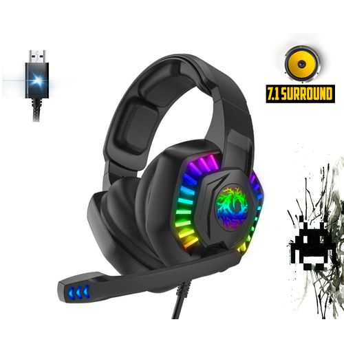 Esports Casque Gamer 7.1 Son - CASQUE GAMING USB
 Fiche Technique et Prix au Maroc