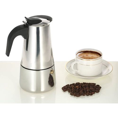 Espresso Cafetière italienne en acier inoxydable - 4 Tasses
 Fiche Technique et Prix au Maroc