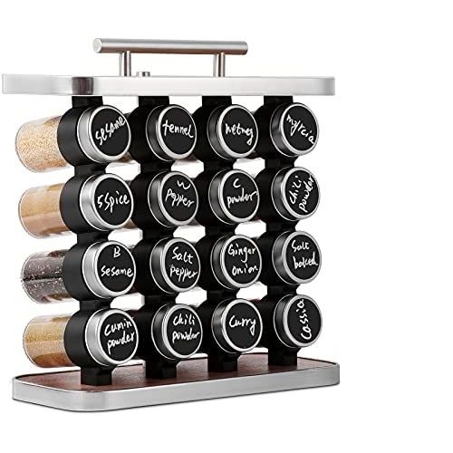 Étagère à épices, organisateur d'épices avec 16 récipients à épices inclus
 Fiche Technique et Prix au Maroc