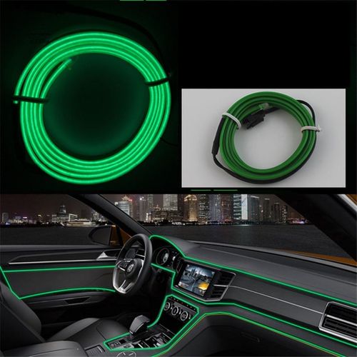 Fil Néon lumineux bleu 2 metre pour tableaux de bord voiture ,moto,camion vert
 Fiche Technique et Prix au Maroc