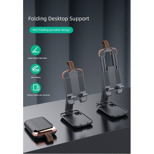 General Support Téléphone Bureau Pliable Multi-Angles Réglable pour Tablette et Téléfone
 Fiche Technique et Prix au Maroc