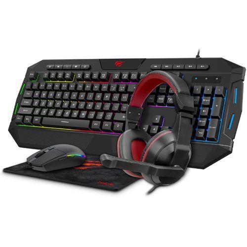 Havit NOUVEAU GAMING 4 en 1 pour PC : Souris + Clavier + Casque + Tapis
 Fiche Technique et Prix au Maroc
