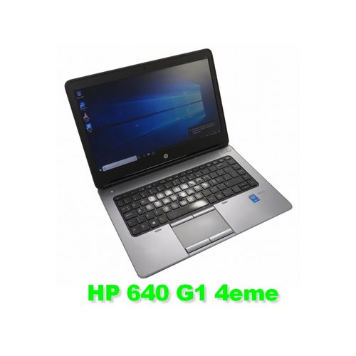 Hp 640 G1 ProBook 14" Intel Core i3 4100M 2.5GHZ 8GB 320GB HDD remis a neuf
 Fiche Technique et Prix au Maroc