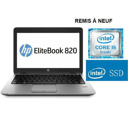 Hp PC Portable EliteBook 820  FLLHD / i5-5éme / 8GB / 128SSD [REMIS À NEUF]
 Fiche Technique et Prix au Maroc