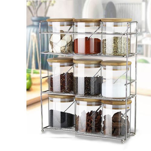 Imperial 9 Boites à Epices en Verre + Support
 Fiche Technique et Prix au Maroc