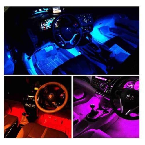 Intérieur de voiture RGB LED Strip Light Musique décorative Sans fil Télécommande Lampadaire Modes multiples
 Fiche Technique et Prix au Maroc