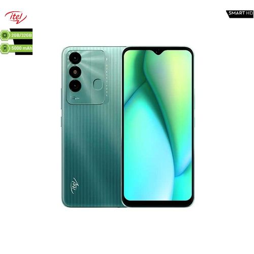 Itel smartphone P38 Telephone 6.6" 3G+-Rom32Gb 2GoRam-Double SIM 5000mAh-spruce green
 Fiche Technique et Prix au Maroc