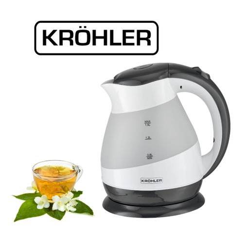 KRÖHLER Bouilloire électrique 1,5L 2200W
 Fiche Technique et Prix au Maroc