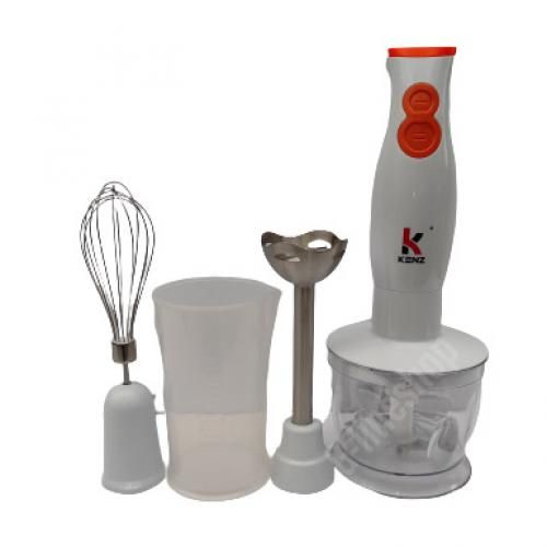 Kenz Mixeur Plongeant 4EN1 orange&Blanc INOX article 3487
 Fiche Technique et Prix au Maroc