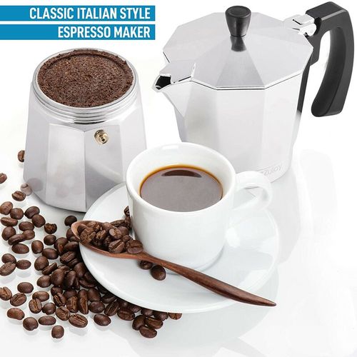 Kraft line 3 tasses Machine à expresso sur la cuisinière, Moka Pot Cof italien
 Fiche Technique et Prix au Maroc