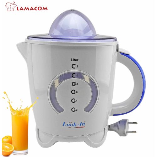 Lamacom Presse Agrumes Electrique 1.2 L - 40 W avec 2 cônes : Orange & Citron
 Fiche Technique et Prix au Maroc