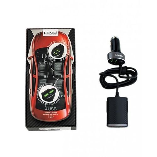 Ldnio 2 Ldnio C502 siège arrière composite chargeur de voiture 4-ports USB de charge pour iPhone Samsung iPad voiture-chargeur 5V 5.1A avec détail
 Fiche Technique et Prix au Maroc