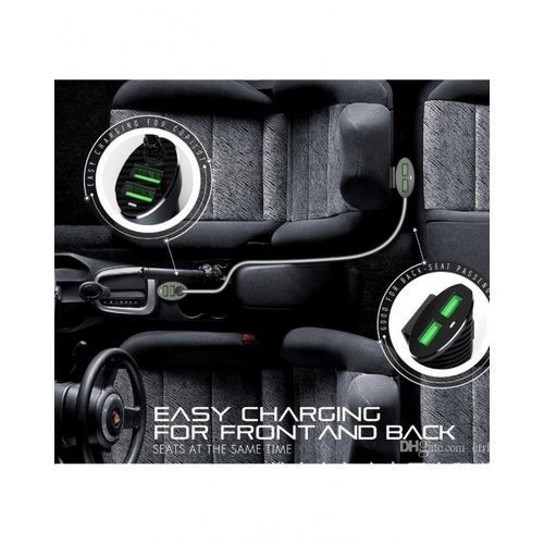 Ldnio 3 Ldnio C502 siège arrière composite chargeur de voiture 4-ports USB de charge pour iPhone Samsung iPad voiture-chargeur 5V 5.1A 
 Fiche Technique et Prix au Maroc
