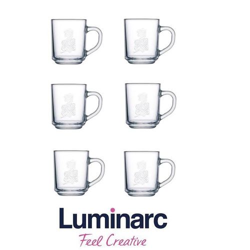 Luminarc Tasse/mug en verre ,6 Pièces SILHOUETTE 25cl
 Fiche Technique et Prix au Maroc
