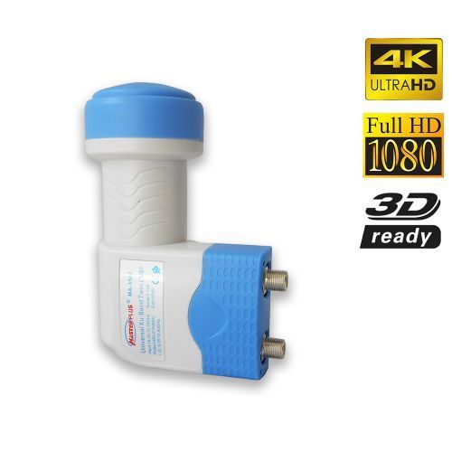 Master Plus Tête Parabole - LNB  MA-3502 - Full HD 3D 4K - 2 Sortie - Blanc
 Fiche Technique et Prix au Maroc