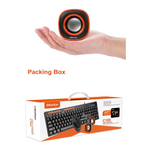 Meetion Ensemble clavier, souris et haut-parleur Meetion Tech MT-C105 3 en 1
 Fiche Technique et Prix au Maroc