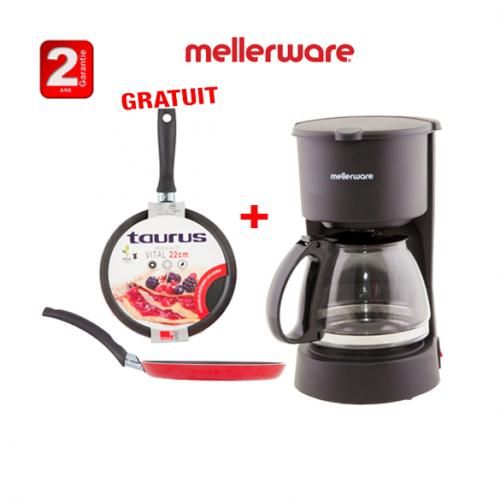 Mellerware Cafetière filtre Mellerware 6 Tasses +Crêpière rouge VITAL 22Cm 2ans de garantie
 Fiche Technique et Prix au Maroc