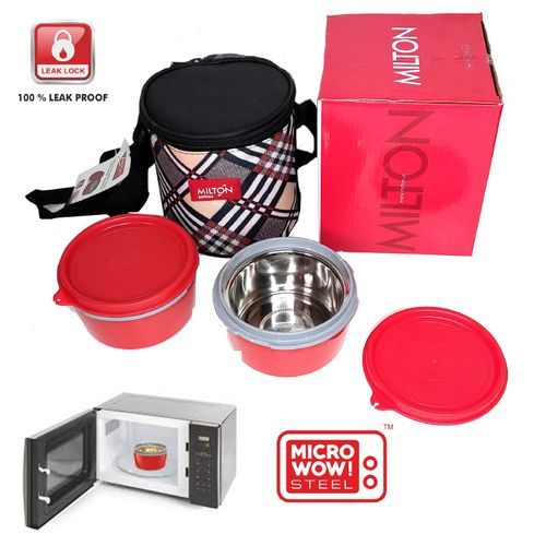 Milton Lunch Box, Boîtes à Repas   2 Containers 350ml - rouge
 Fiche Technique et Prix au Maroc