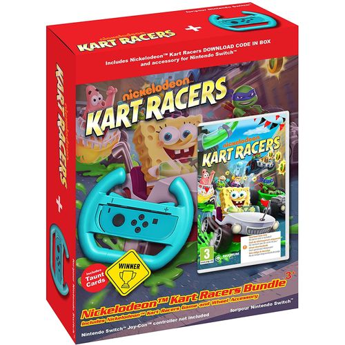 Nintendo Nickelodeon Kart Racers Bundle + Wheel Accessoire Jeu Nintendo Switch [Code in a Box]
 Fiche Technique et Prix au Maroc