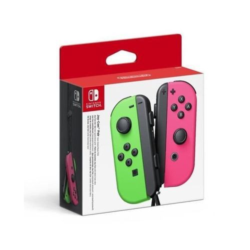 Nintendo Switch Manettes Joy-Con Néon Rose & Vert
 Fiche Technique et Prix au Maroc