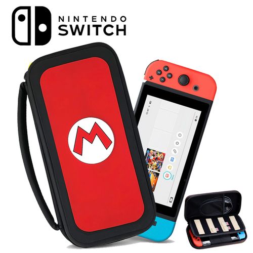 Nintendo Switch Sacoche Deluxe Console Cases, Jeu Cartes Mario Logo Edition
 Fiche Technique et Prix au Maroc
