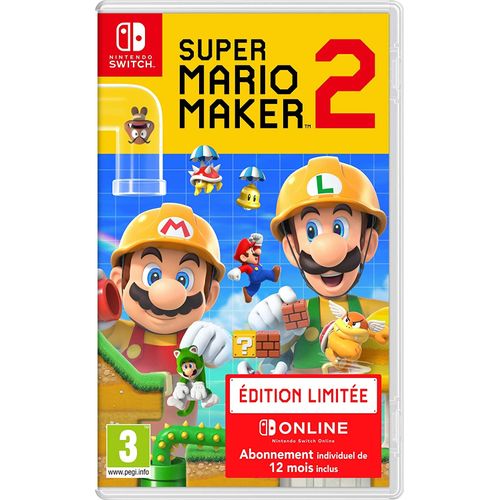Nintendo Switch Super Mario Maker 2 Edition Limitée online abonnement 12 mois inclus
 Fiche Technique et Prix au Maroc