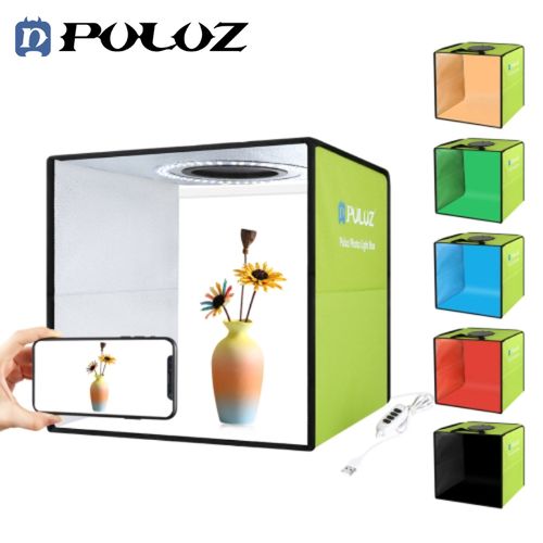 Puluz Studio Photo pliable tout-en-un 30 cm à éclairage LED - 6 Couleurs de Fond
 Fiche Technique et Prix au Maroc