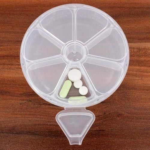 Qlux Pilulier hebdomadaire, boite de rangement de pilules, médicaments avec couvercle
 Fiche Technique et Prix au Maroc