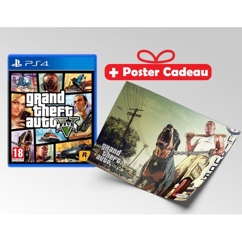 Rockstar Games GTA V - Ps4 + Poster cadeau
 Fiche Technique et Prix au Maroc
