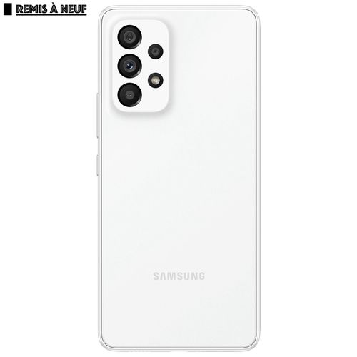 Samsung Galaxy A53 - 5G - 64 Mpx - 8Gb RAM 128Gb ROM - Android - Blanc - Remis à Neuf
 Fiche Technique et Prix au Maroc