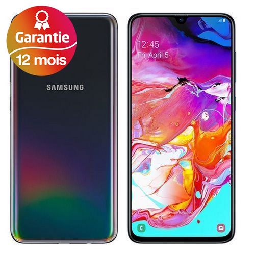 Samsung Galaxy A70, 6.7", 6Go, 128Go - Noir - Garantie 1 an
 Fiche Technique et Prix au Maroc