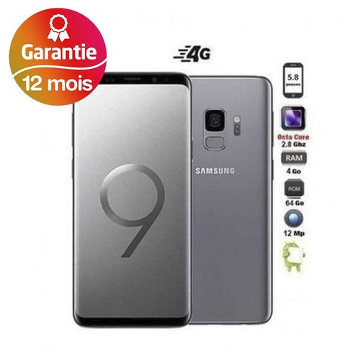 Samsung Galaxy S9, 5.8", 4Go, 64Go - Gris - Garantie 1 an
 Fiche Technique et Prix au Maroc