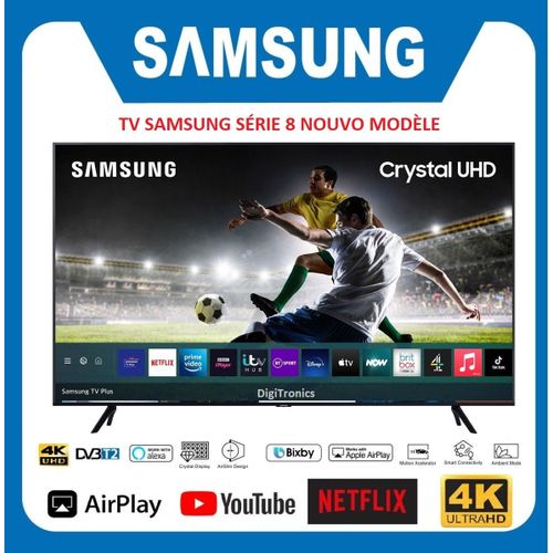 Samsung TV 43" Smart 4K Crystal UHD - Série 8 - Bluetooth - Récepteur Intégré - Nouveau
 Fiche Technique et Prix au Maroc