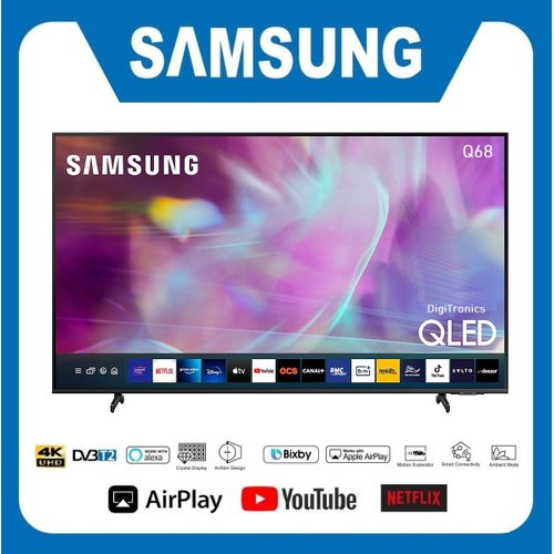 Samsung TV 43" Smart QLED Q68 - Bluetooth - Design ultra fin 25mm - 100% Color Volume
 Fiche Technique et Prix au Maroc