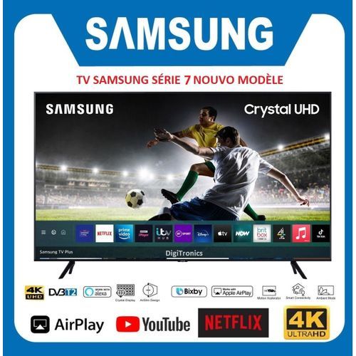 Samsung TV 65" Smart 4K Crystal UHD - Série 7 - Bluetooth - Récepteur Intégré - Nouveau
 Fiche Technique et Prix au Maroc