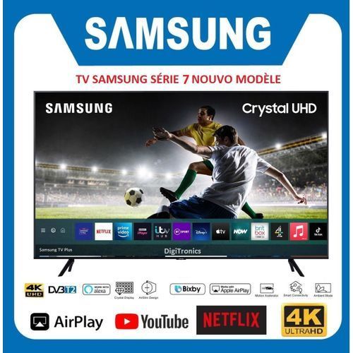 Samsung TV 75" Smart 4K Crystal UHD - Série 7 - Bluetooth - Récepteur Intégré - Nouveau modèle
 Fiche Technique et Prix au Maroc